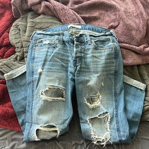 hollister boyfriend jeans size 3 w 26